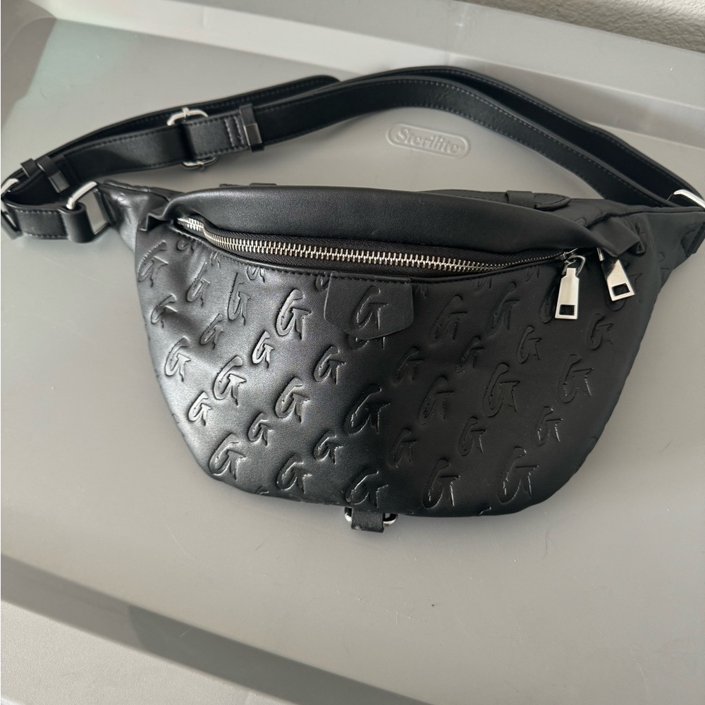 Glamaholic Black Monogram Fanny Pack